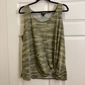 Torrid Tank Camo Plus Size Size 2 Military Inspired Chic Green